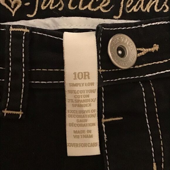 Justice Girls Simply Low Skinny Jeans 10R - Picture 2 of 6